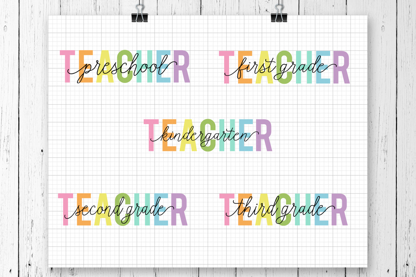 Teacher Grades SVG Saying