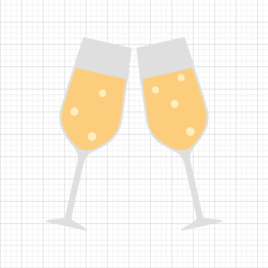 Champagne Glasses SVG