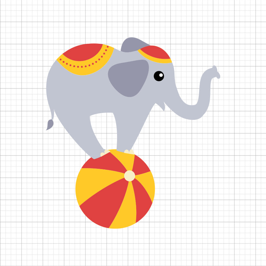 Circus Elephant SVG