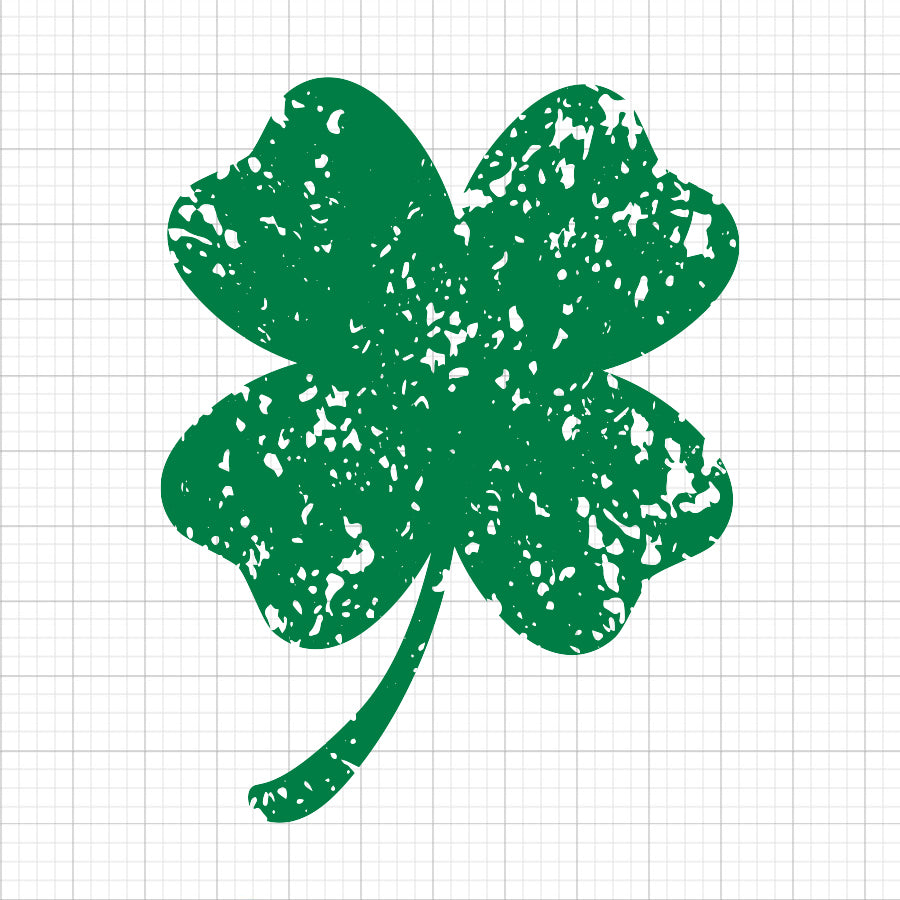 Grunge Shamrock SVG