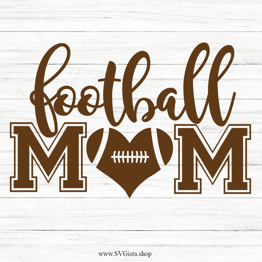 Football Mom SVG Saying