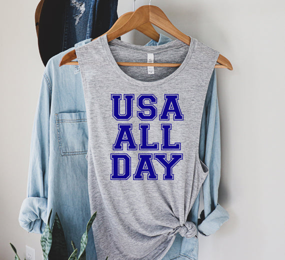USA All Day SVG Saying
