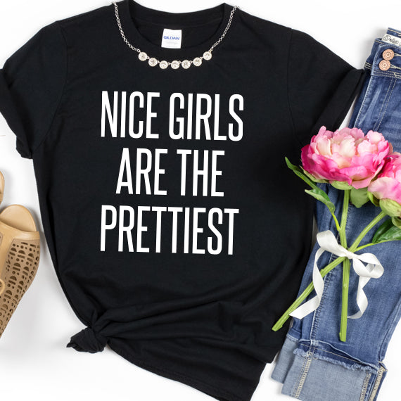 Nice Girls Are The Prettiest SVG Saying