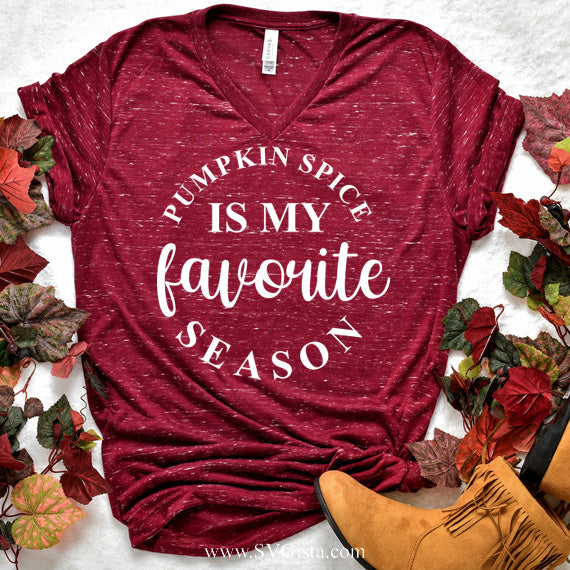Pumpkin Spice Is My Favorite Season SVG Saying