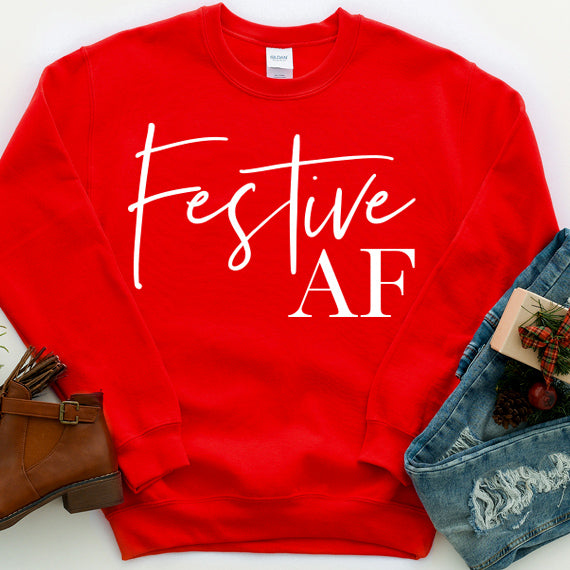 Festive AF SVG Saying