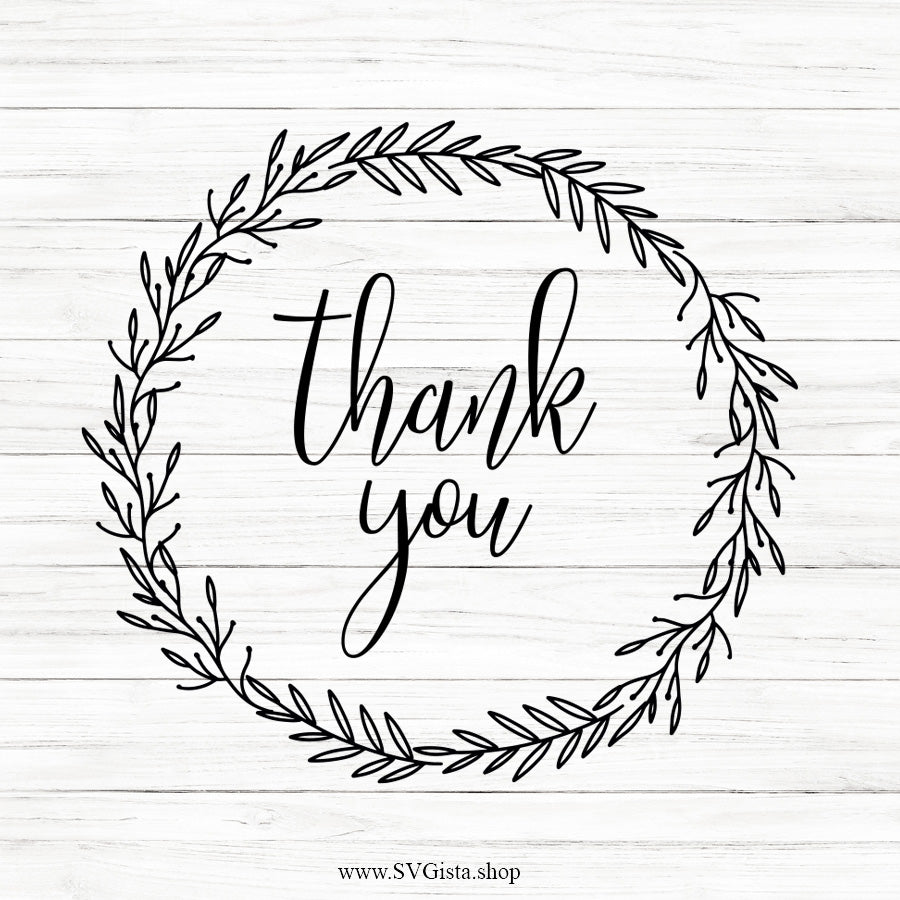 Thank You SVG Saying