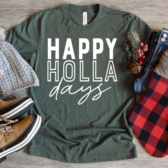 Happy Holla Days SVG Saying