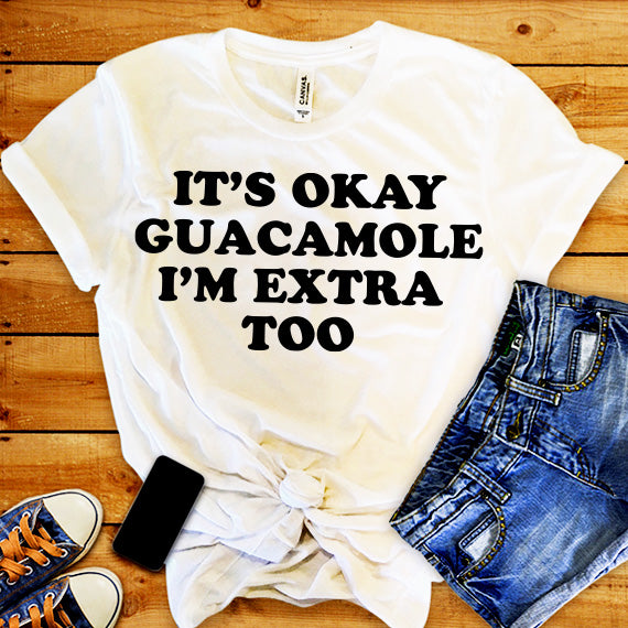 It's Okay Guacamole SVG saying