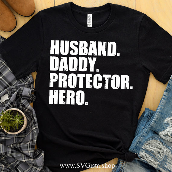 Husband Daddy SVG Saying