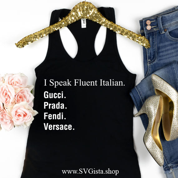 I Speak Fluent Italian SVG Saying