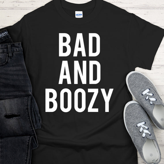 Bad And Boozy SVG Saying