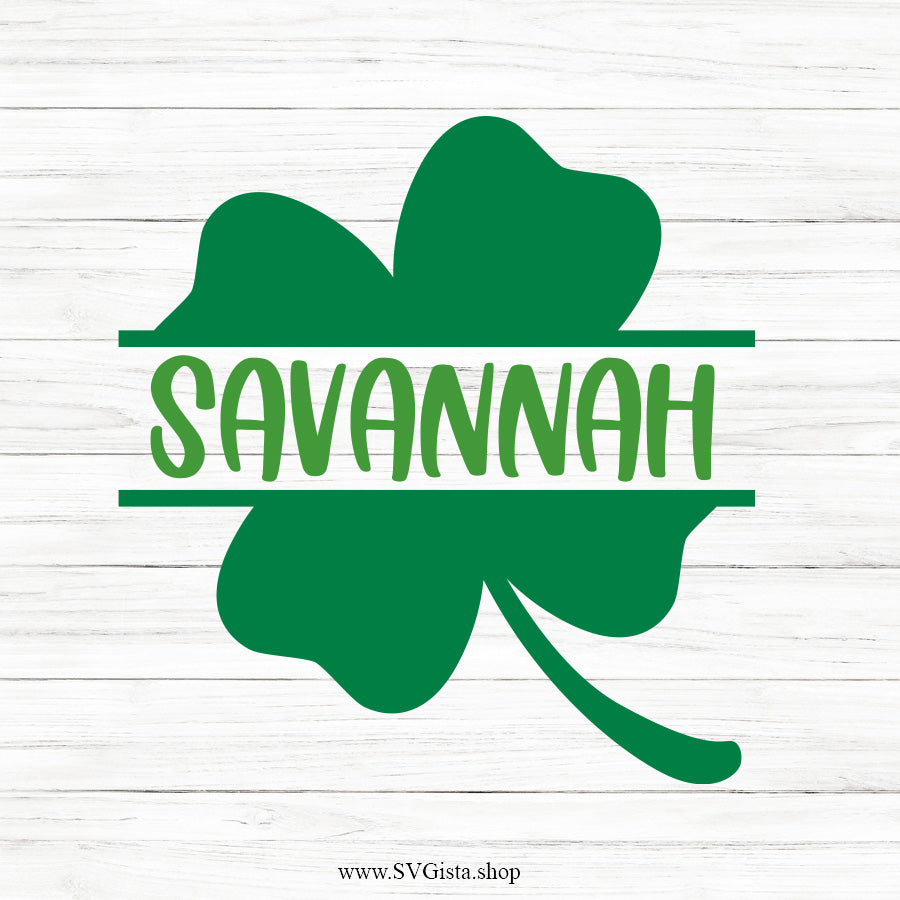 Shamrock SVG Monogram