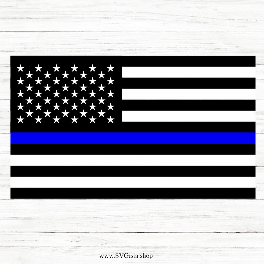 Police Flag SVG
