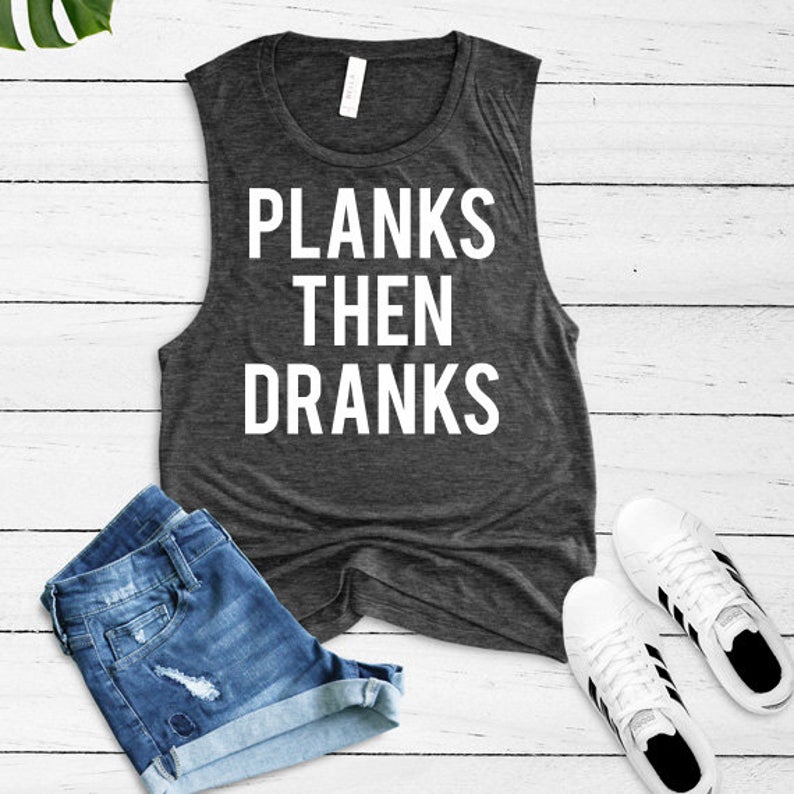 Planks Then Dranks SVG Saying