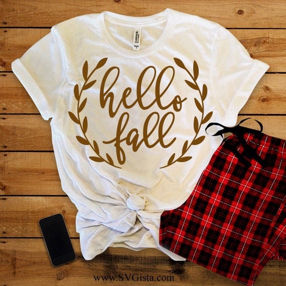 Hello Fall Svg Saying