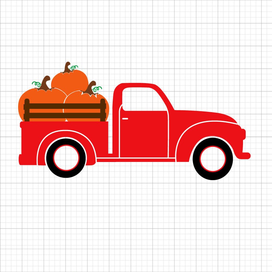 Pumpkin Truck SVG