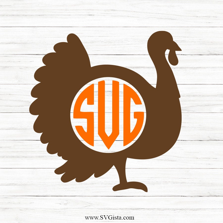 Turkey Monogram SVG Clipart