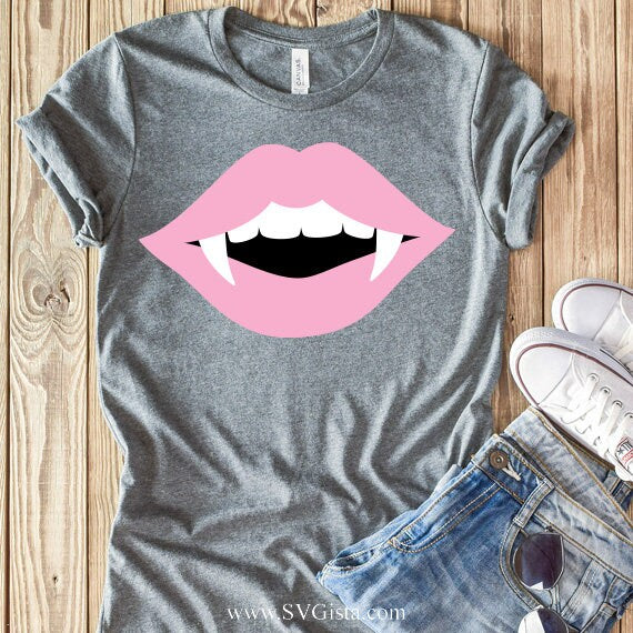 Vampire Lips SVG