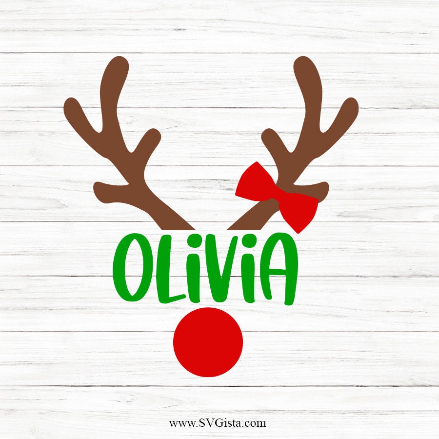 Bow Antlers SVG Clipart