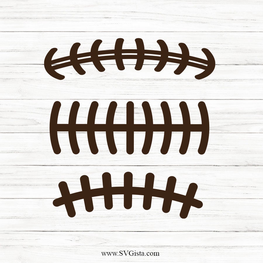 Football Laces SVG Clipart