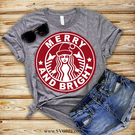 Merry And Bright SVG Saying