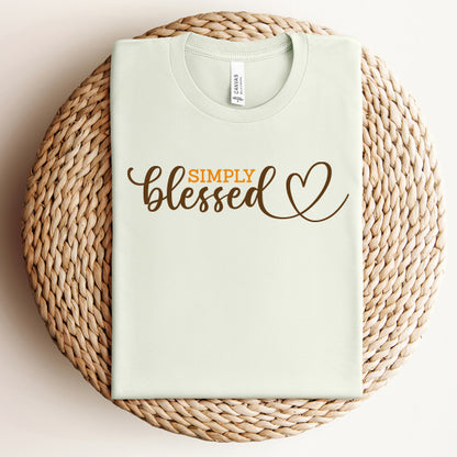 Simply Blessed SVG Saying