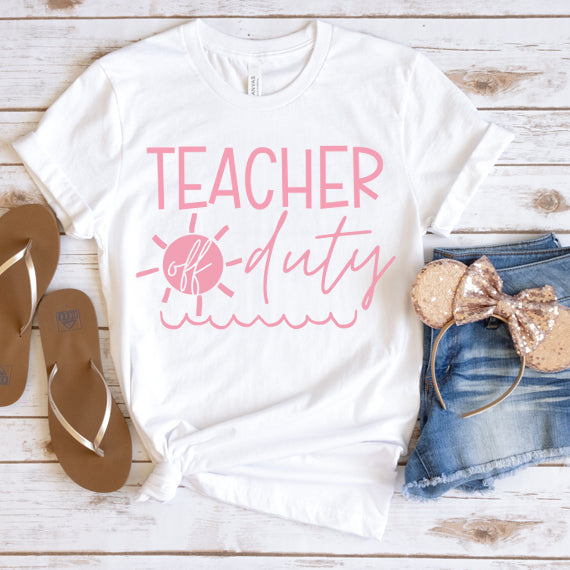 Teacher Off Duty SVG Saying