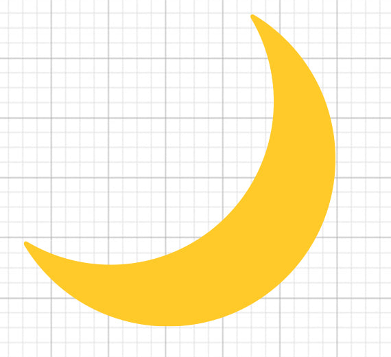 Crescent Moon SVG