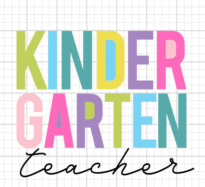 Kindergarten Teacher SVG Saying