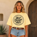 Butter Comfort Colors 1717 T-Shirt Mockup | Western Lifestyle Apparel (Digital Download)