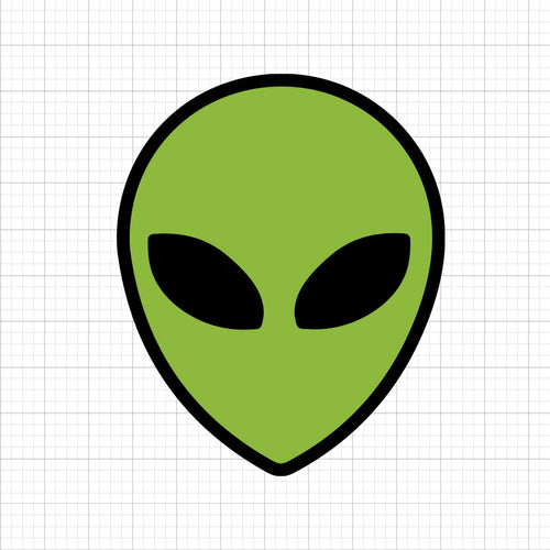 Alien Face SVG