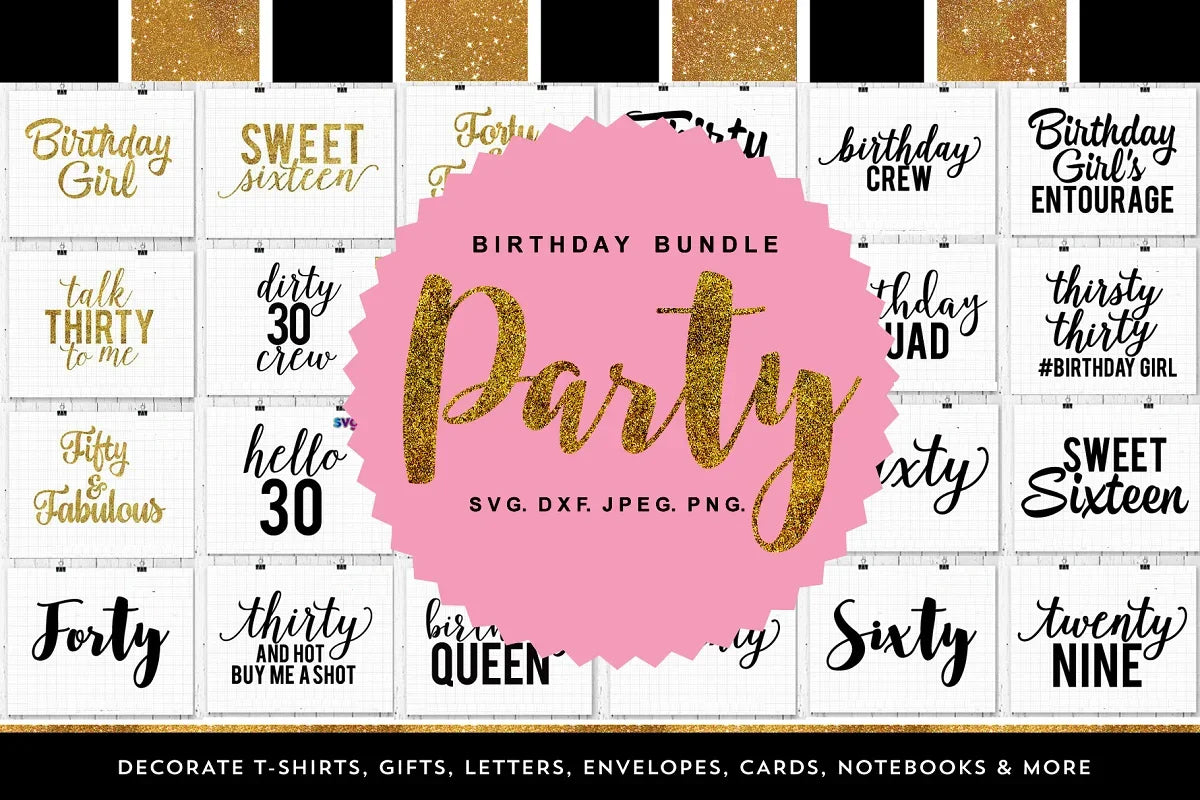 Happy Birthday SVG Bundle