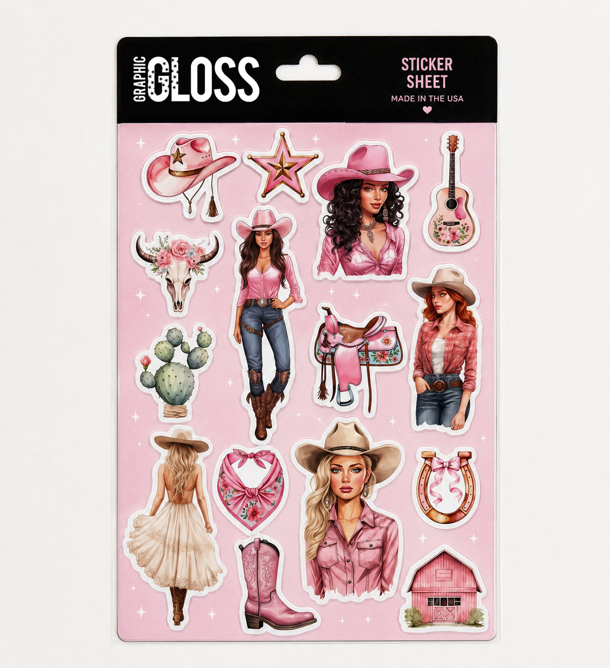 Boots And Blush Sticker Sheet