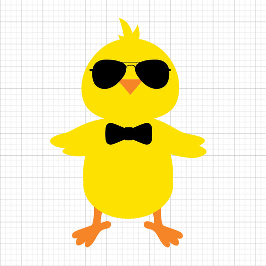 Easter Chick With Sunglasses SVG