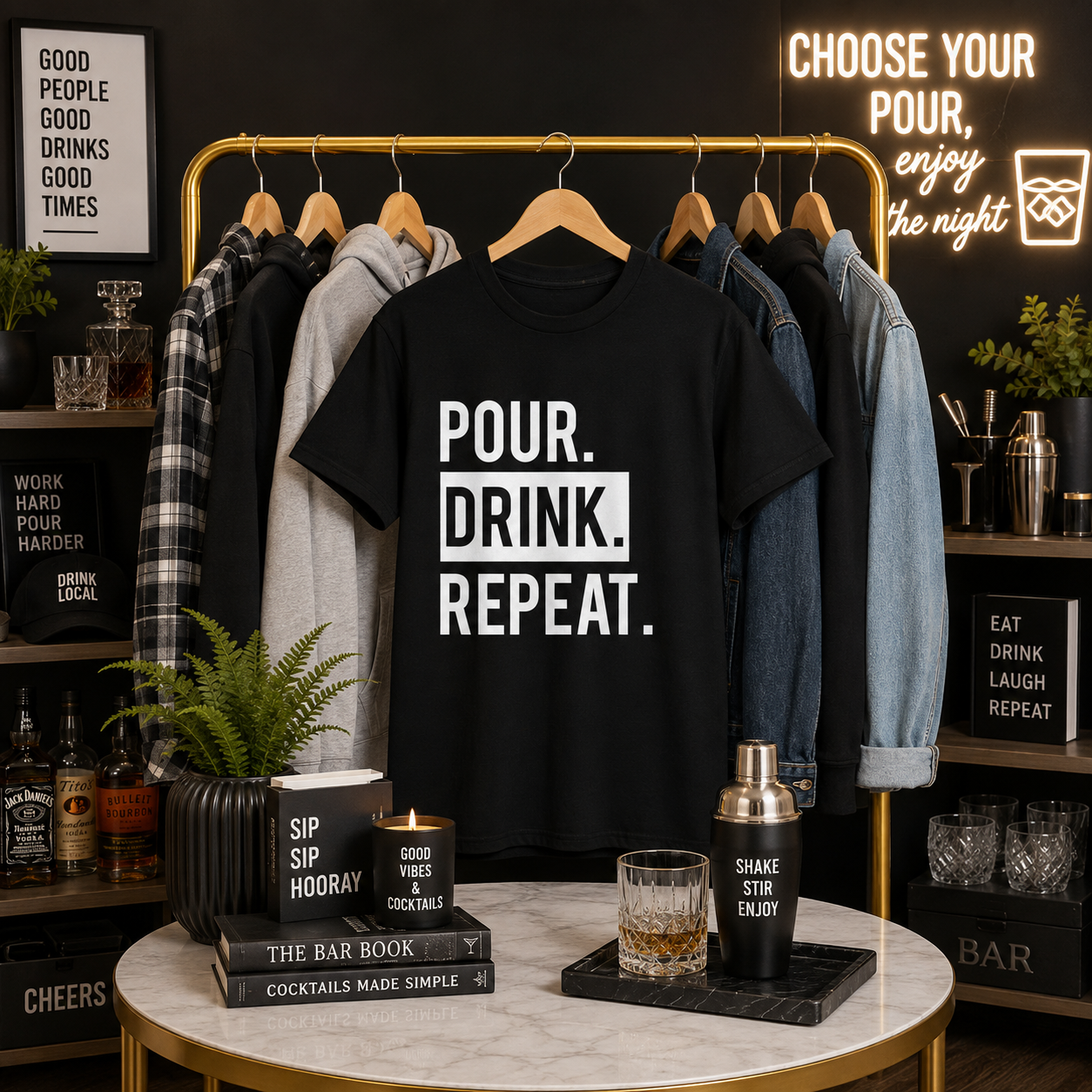Pour Drink Repeat Tee