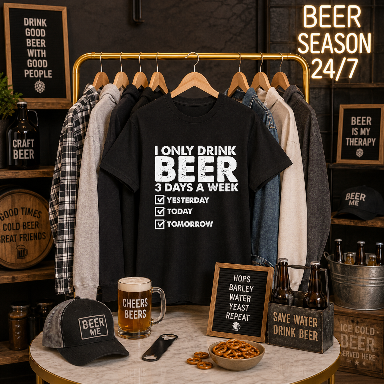 I Only Drink Beer Tee