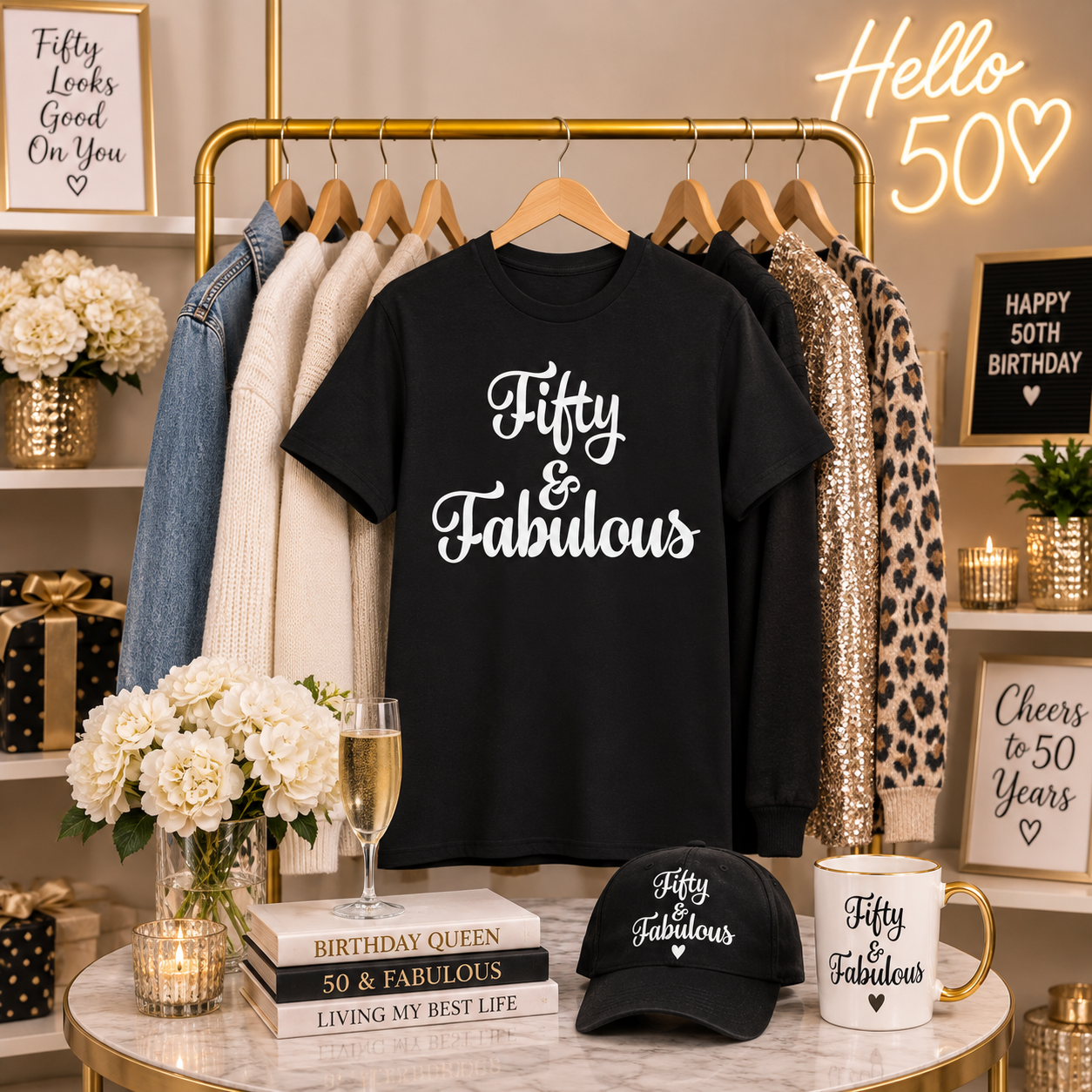 Fifty And Fabulous Tee