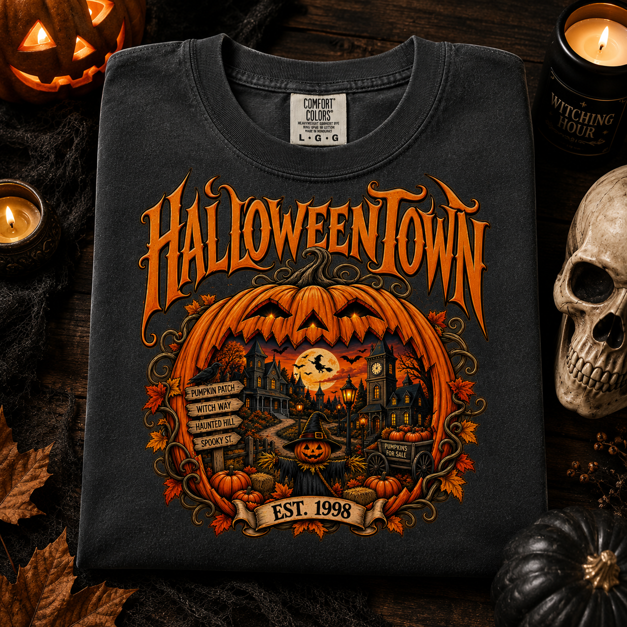 Halloweentown Sublimation PNG