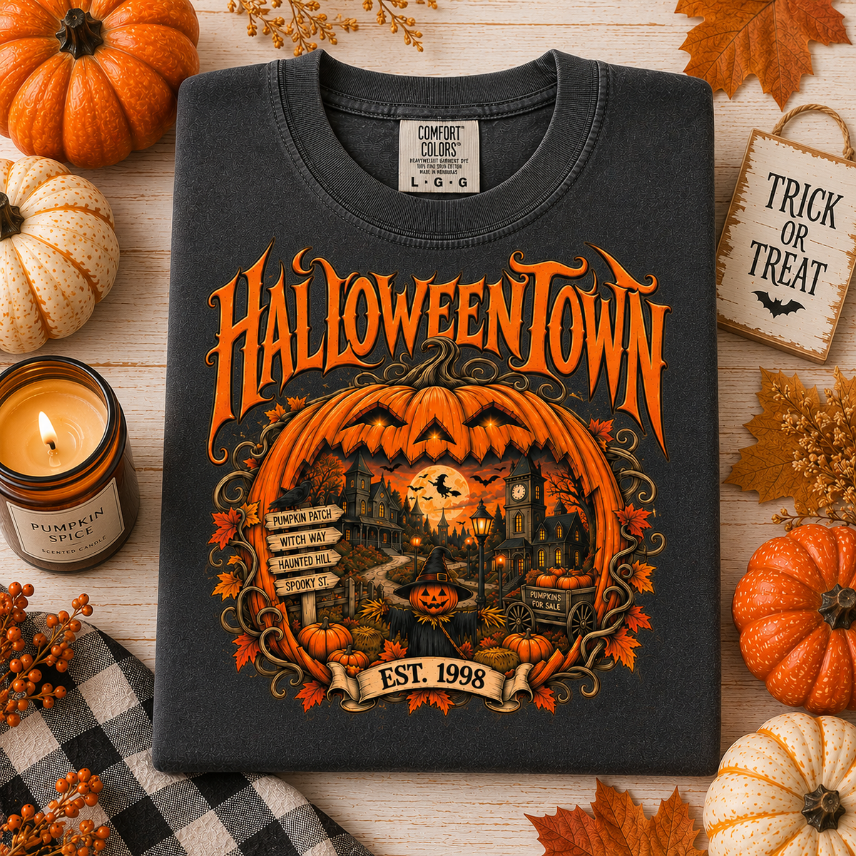 Halloweentown Sublimation PNG