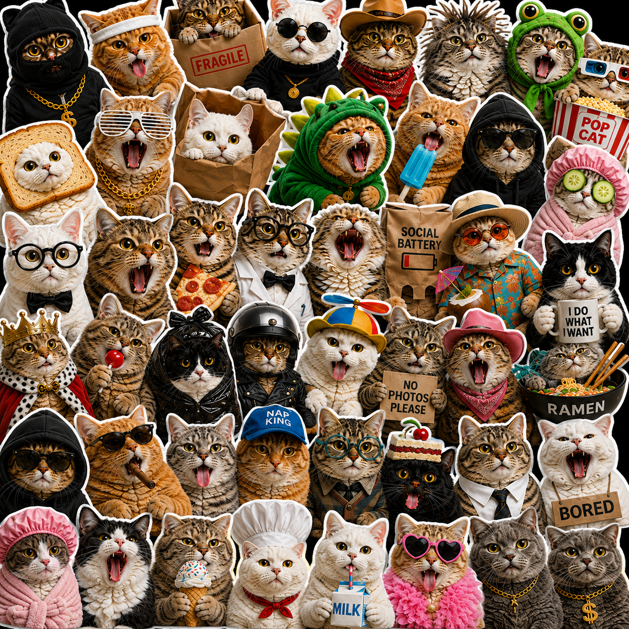 Meow Mood Stickers