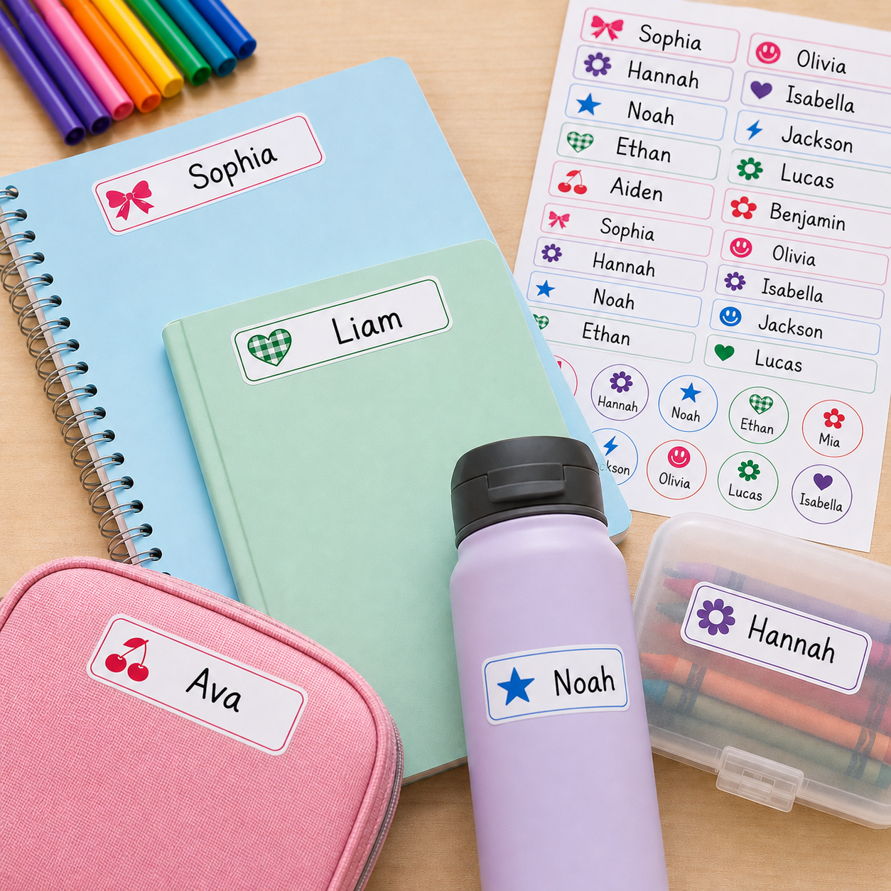 Printable School Name Labels