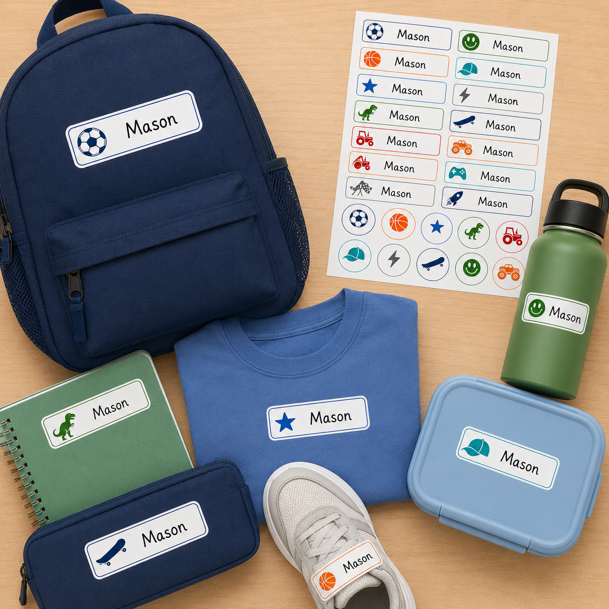 Printable School Name Labels