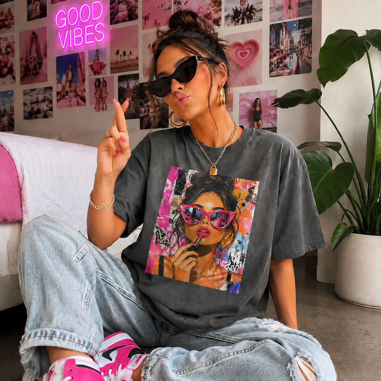Pink Attitude Tee