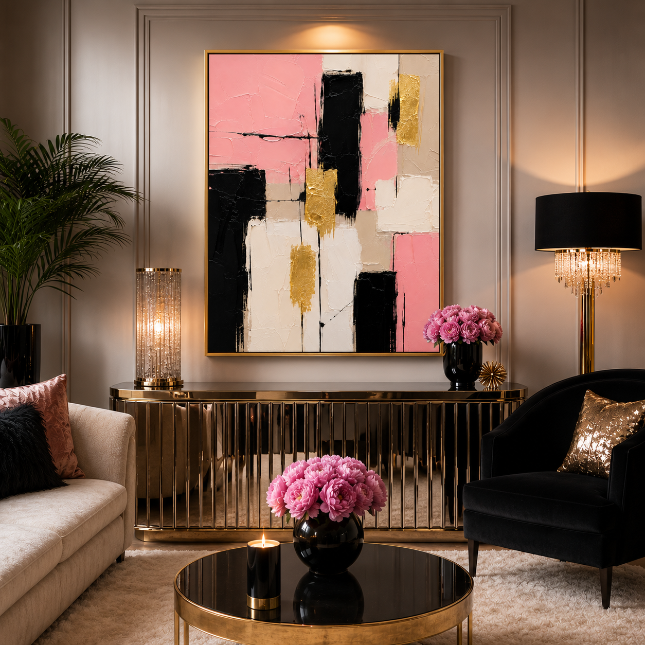 Pink After Dark Art Print