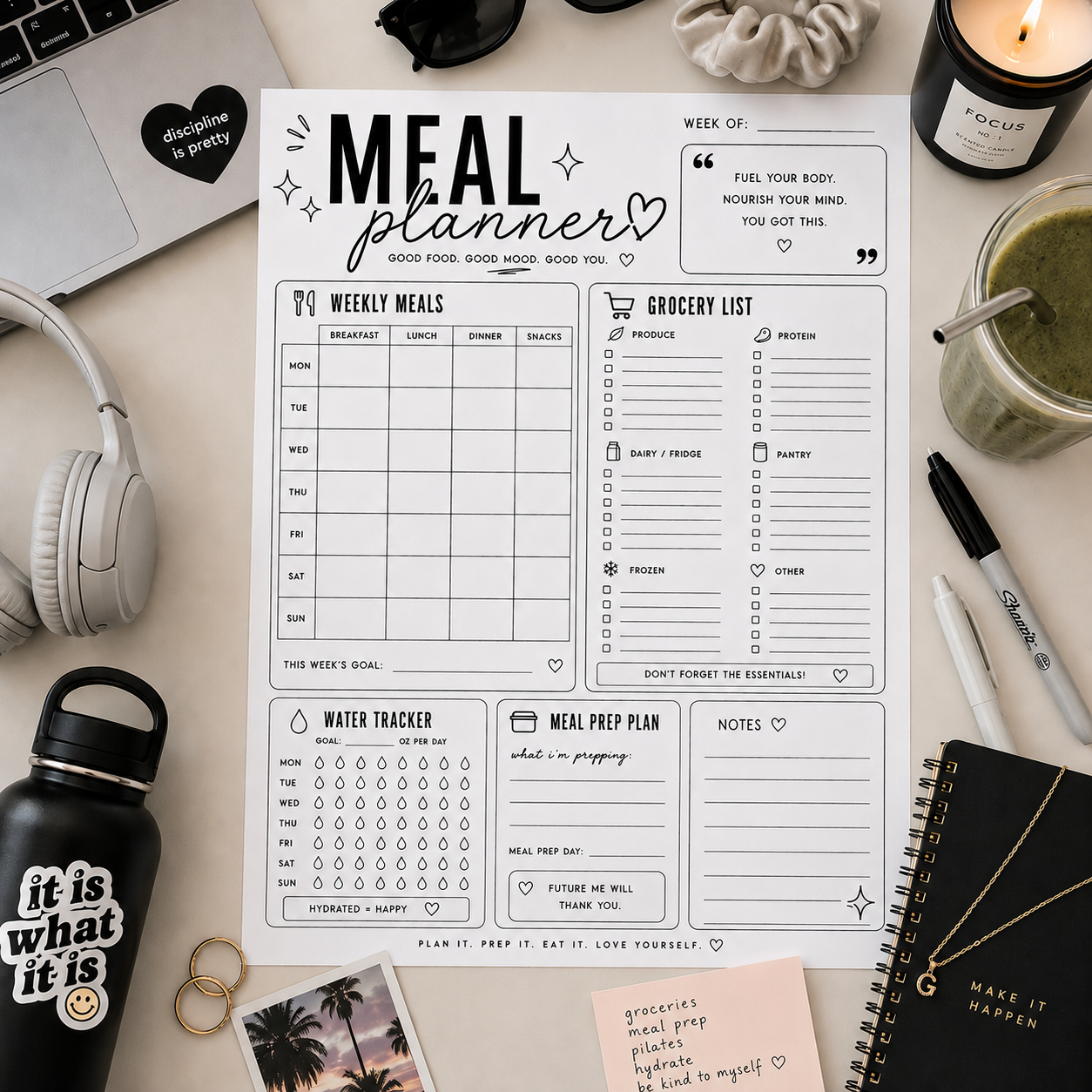 Meal Planner Digital Download