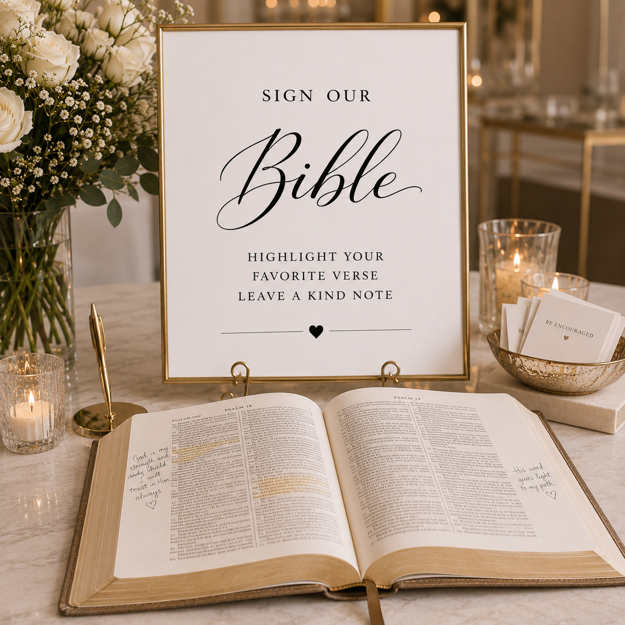 Sign Our Bible Sign