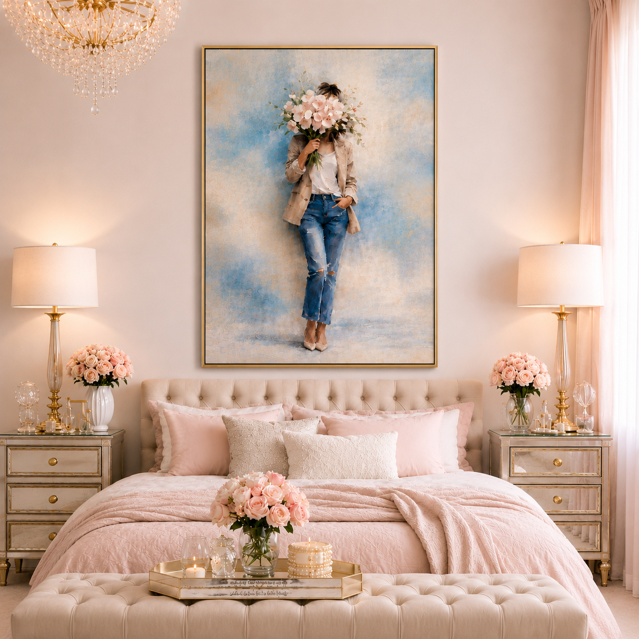 Petal Veil Art Print