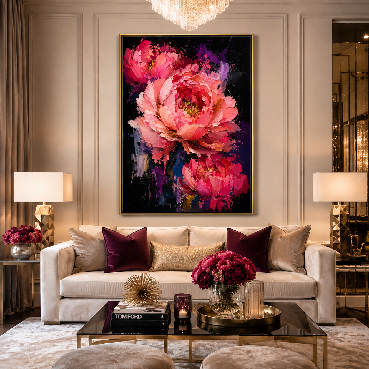 Midnight Peonies