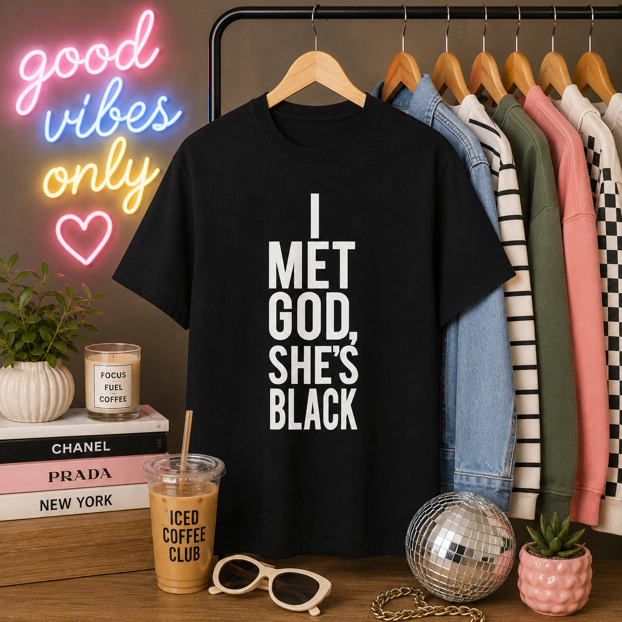 I Met God Tee
