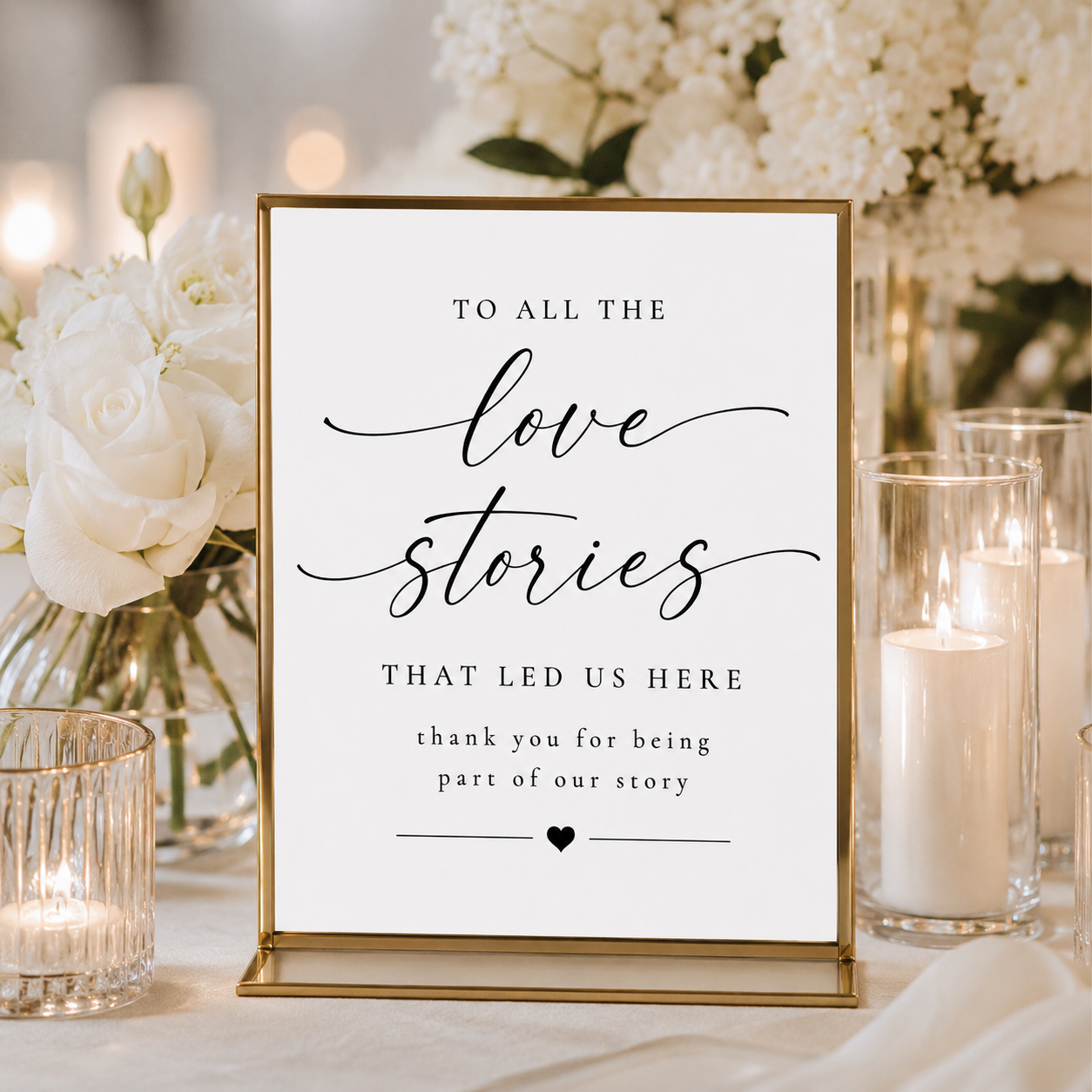 To All The Love Stories Sign